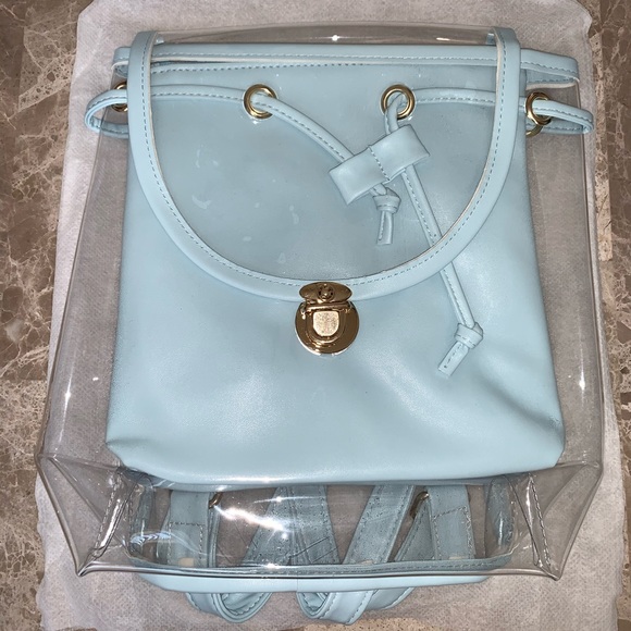 Last one! Baby blue transparent clear bag purse - Picture 5 of 6